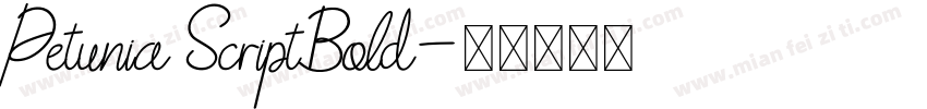 Petunia ScriptBold字体转换